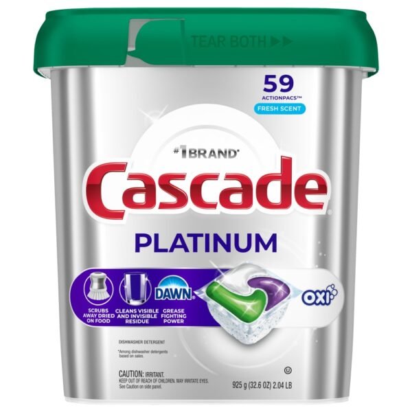 Cascade® Auto Dishwashing Pouch with Liquid & Powder Fresh Scent