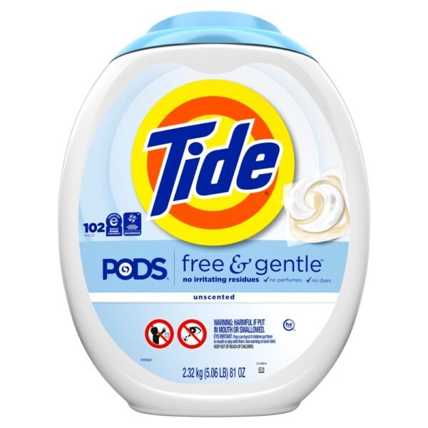 Tide® Laundry Detergent Liquid Pod Scent Free Free & Gentle™