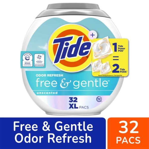 Tide Power Pods Free & Gentle Odor Refresh Laundry Detergent Pods