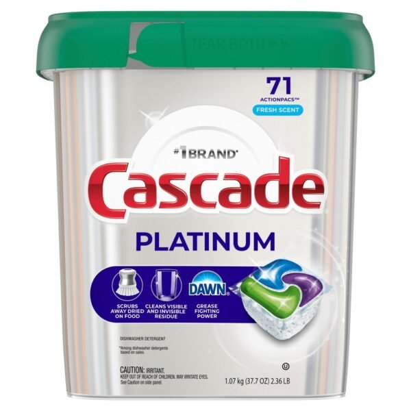Cascade® Platinum Fresh Scent With Dawn Dishwasher Pods