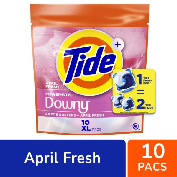 Tide Power Pods With Downy April Fresh Laundry Detergent Pods