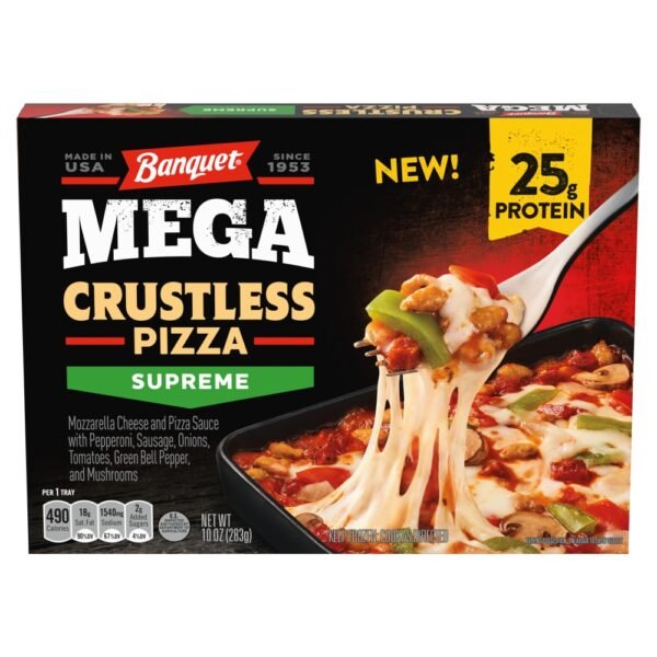 Banquet Mega Crustless Supreme Pizza Frozen Meal
