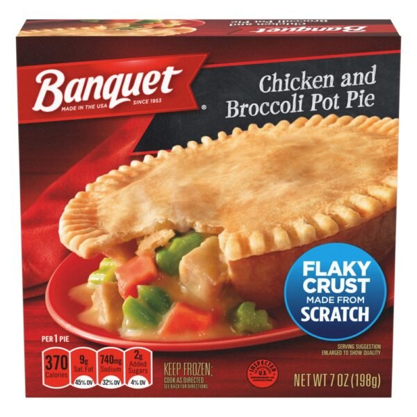 Banquet Chicken And Broccoli Deep Dish Pot Pie Frozen Meal
