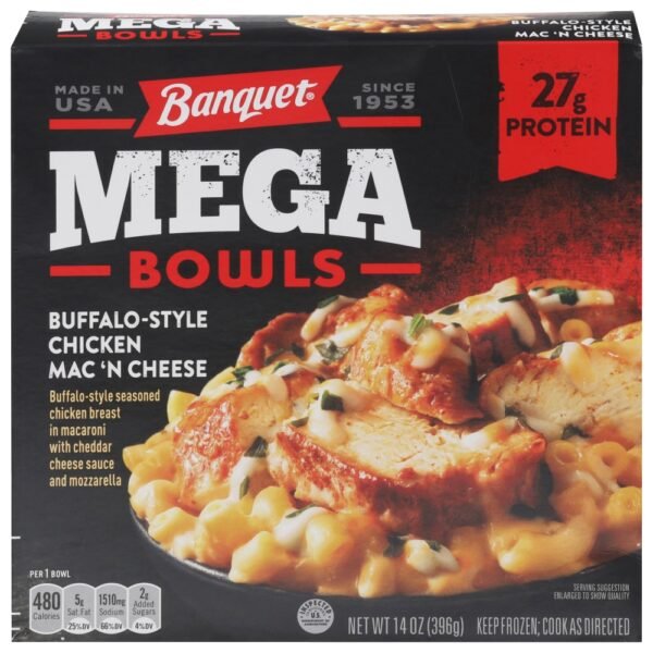 Banquet® Mega Bowls Buffalo-Style Chicken Mac 'n Cheese Frozen Meal