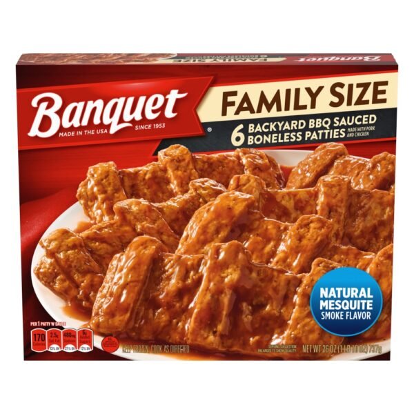 Banquet® Family Size Backyard BBQ Boneless Patties Frozen Meal