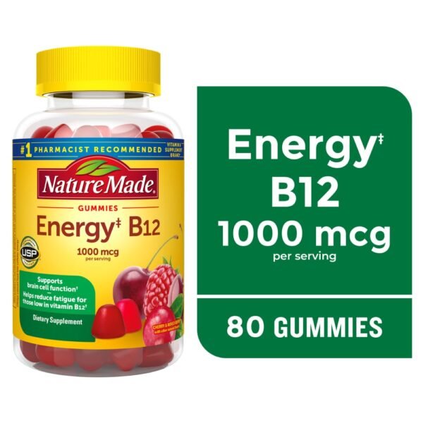 Nature Made® Energy B12 Cherry & Mixed Berries Gummies 1000 mcg