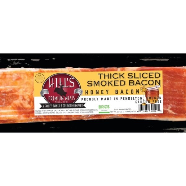 Hill's Premium Meats Thick Sliced Smoked Honey Bacon