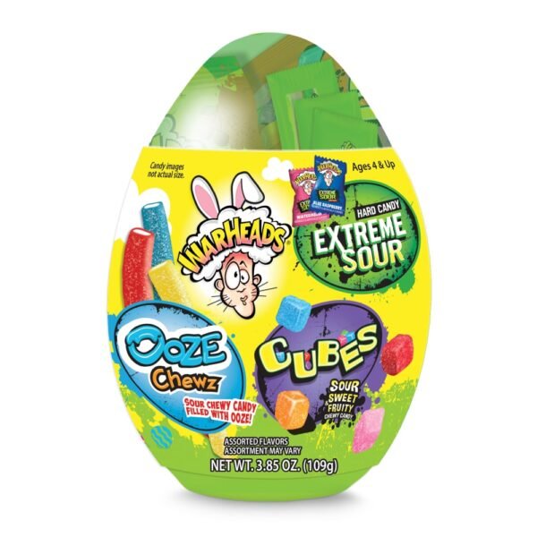 Warheads® Sour Scrambler Assorted Hard Candy Filled Easter Egg