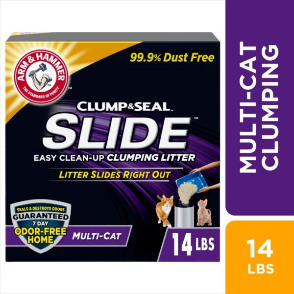 ARM & HAMMER Slide Easy Clean-Up Multi-Cat Clumping Cat Litter