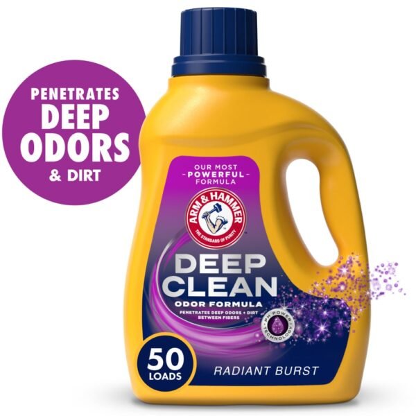 ARM & HAMMER Deep Clean Odor Formula Radiant Burst Scent Liquid Laundry Detergent