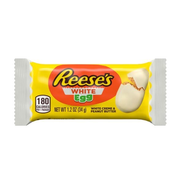 REESE'S White Creme Peanut Butter Egg Easter Candy Pack