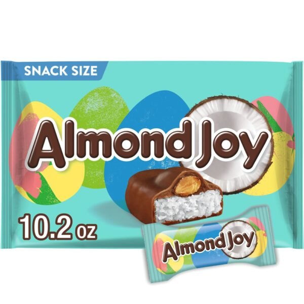 ALMOND JOY Coconut and Almond Chocolate Snack Size Easter Candy Bag
