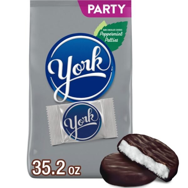 YORK Dark Chocolate Peppermint Patties Candy Party Pack