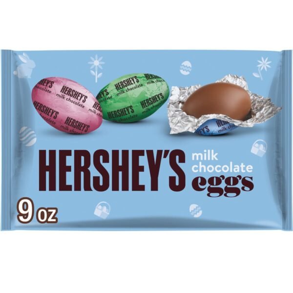 HERSHEY'S Milk Chocolate Eggs Easter Candy Bag