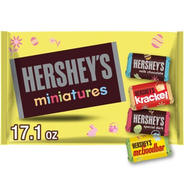 HERSHEY'S Miniatures Assorted Chocolate Easter Candy Variety Bag