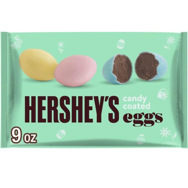 HERSHEY'S Candy Coated Milk Chocolate Eggs Easter Candy Bag