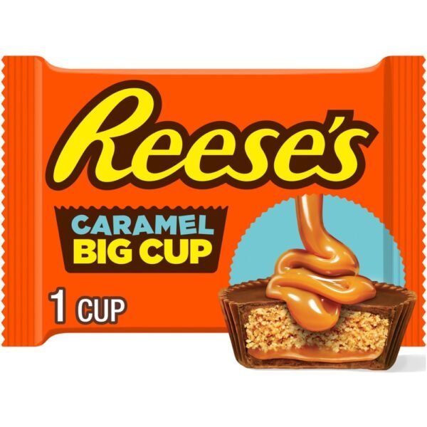 REESE'S Big Cup Caramel Milk Chocolate Peanut Butter Cups Candy Pack