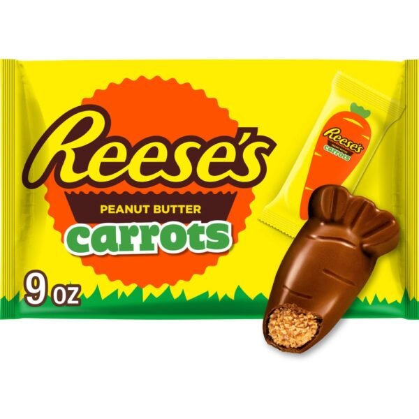 REESE'S Milk Chocolate Peanut Butter Creme Carrots Easter Candy Bag