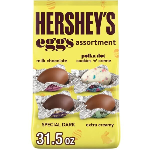 HERSHEY'S Assorted Flavored Eggs Easter Candy Bag