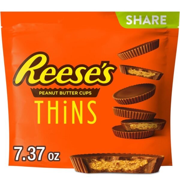 REESE'S THiNS Milk Chocolate Peanut Butter Cups Candy Share Pack