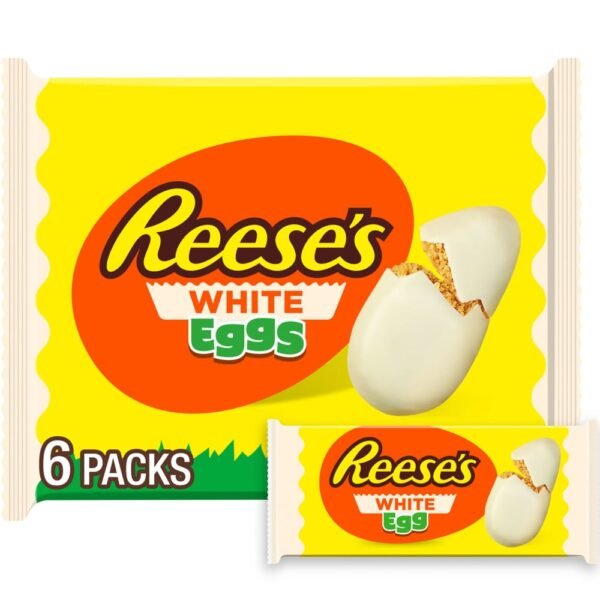 REESE'S White Creme Peanut Butter Eggs Easter Candy Packs