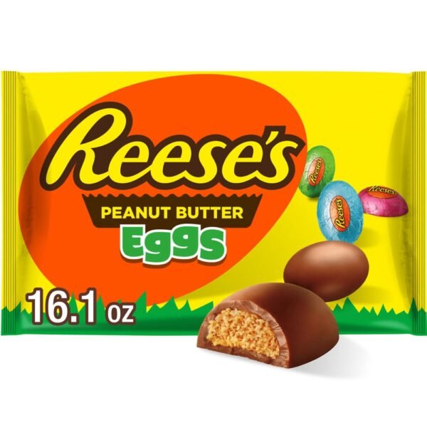 REESE'S Milk Chocolate and Peanut Butter Creme Eggs Easter Candy Bag