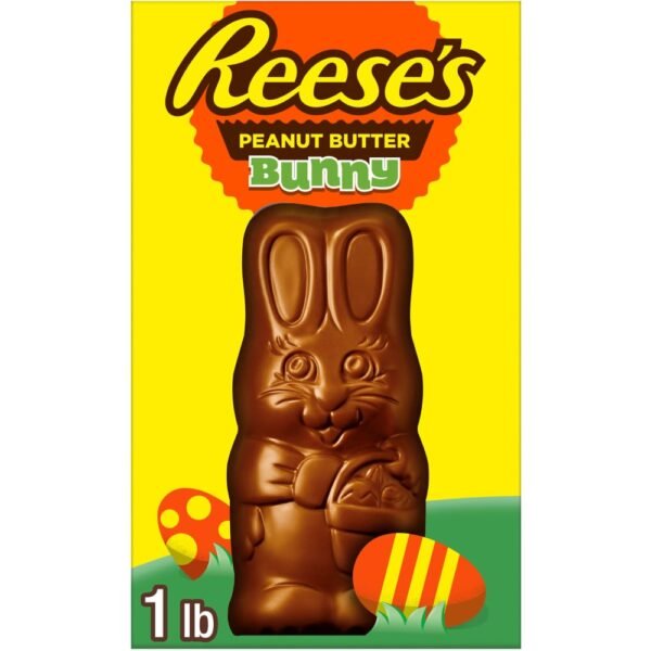 REESE'S Milk Chocolate Peanut Butter Bunny Easter Candy Gift Box