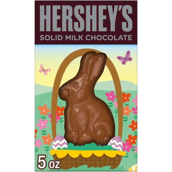 HERSHEY'S Solid Milk Chocolate Bunny Easter Candy Gift Box
