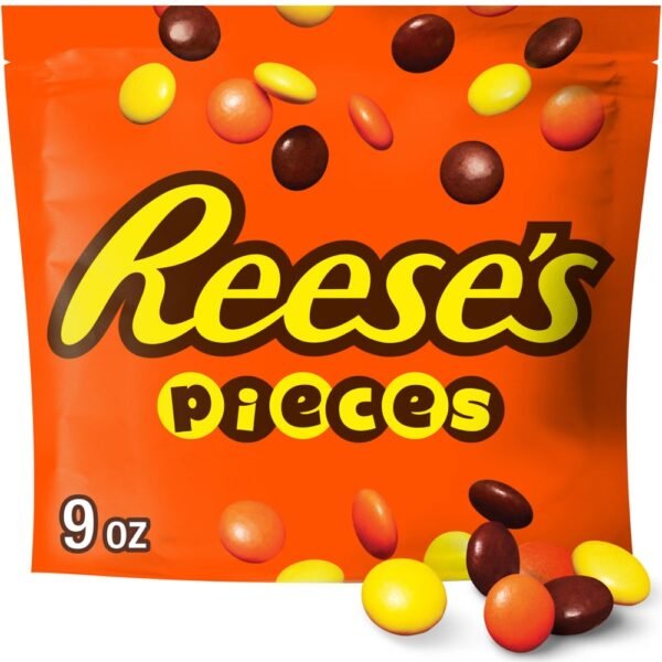 REESE'S PIECES Peanut Butter in a Crunchy Shell Candy Bag