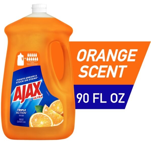 Ajax Ultra Liquid Dish Soap Orange Scent Triple Action