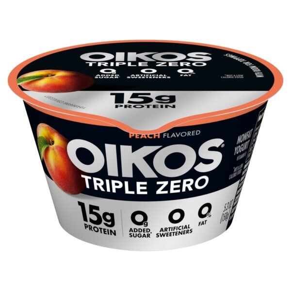 Oikos® Triple Zero Peach Nonfat Greek Yogurt