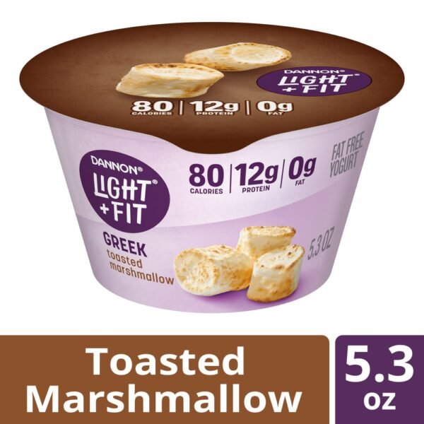 Dannon Light + Fit Toasted Marshmallow Greek Fat Free Yogurt Cup