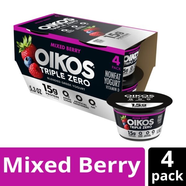 Oikos® Triple Zero Mixed Berry Nonfat Greek Yogurt
