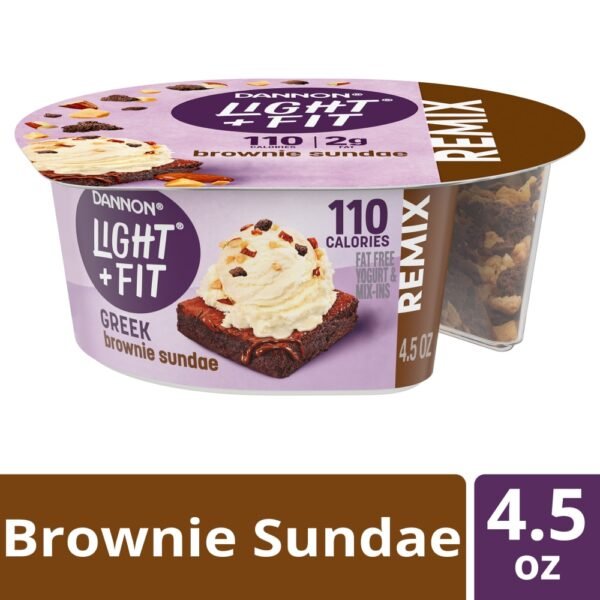 Light + Fit REMIX Brownie Sundae Yogurt Cup