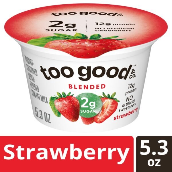 Too Good & Co. Strawberry Yogurt-Cultured Ultra-Filtered Low Fat Milk Product Cup