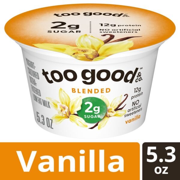 Too Good & Co. Vanilla Yogurt-Cultured Ultra-Filtered Low Fat Milk Product Cup