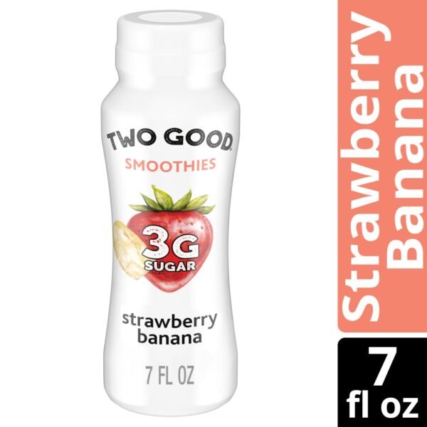 Too Good & Co. Strawberry Banana Smoothie Drink Bottle