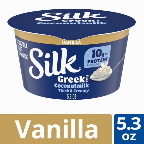 Silk Greek Style Vanilla Coconut Milk Yogurt Alternative Cup