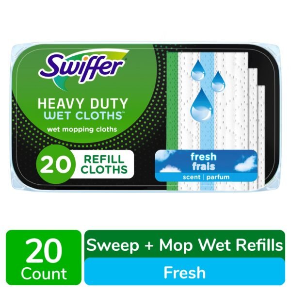 Swiffer Sweeper Heavy Duty Multi-Surface Wet Cloth Refills