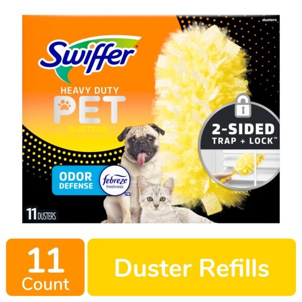 Swiffer Duster Multi-Surface Pet Heavy Duty Refills with Febreze Odor Defense