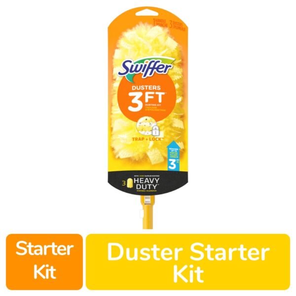 Swiffer Dusters Heavy Duty Extendable Handle Dusting Kit