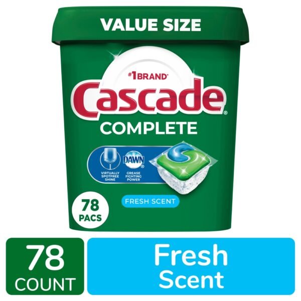 Cascade Complete ActionPacs Fresh Scent Dishwasher Detergent Pods