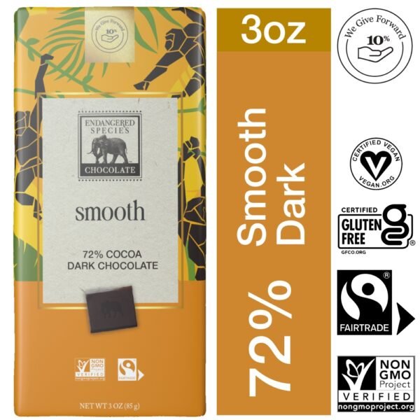 Endangered Species™ Bold + Silky Dark Chocolate Candy Bar