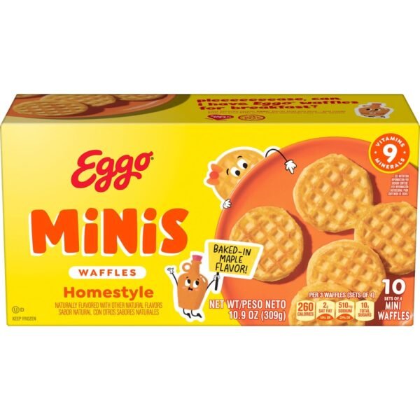 Kellogg's® Eggo® Minis Homestyle with Maple Flavor Frozen Waffle Bites