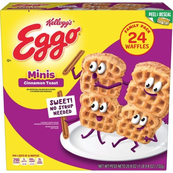 Kellogg's® Eggo® Minis Cinnamon Toast Family Pack Frozen Waffle Bites