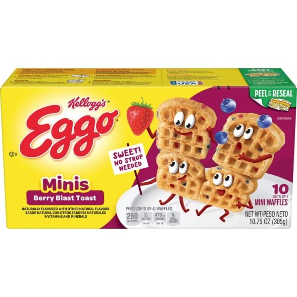 Kellogg's® Eggo® Minis Berry Blast Toast Frozen Waffle Bites