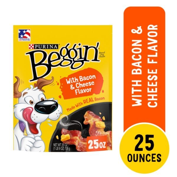 Purina Beggin' Strips Training Dog Treats with Bacon & Cheese Flavor