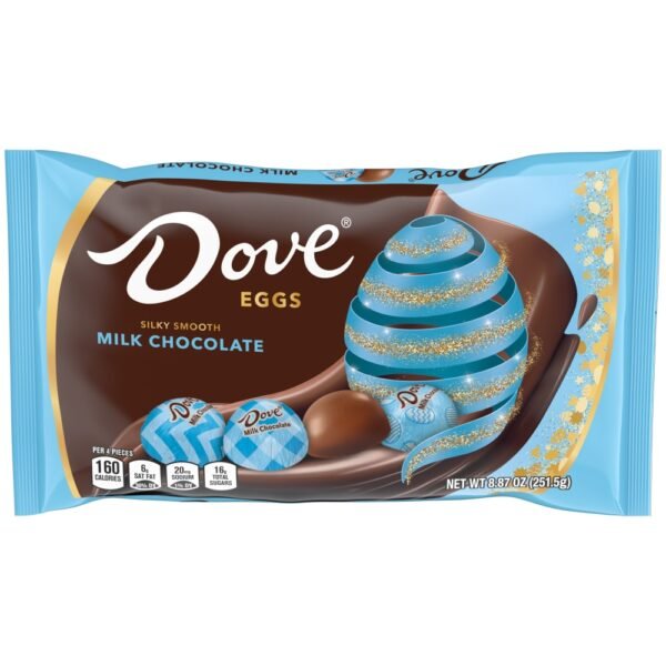 Dove Easter Eggs Milk Chocolate Individually Wrapped Candy Assortment Bag