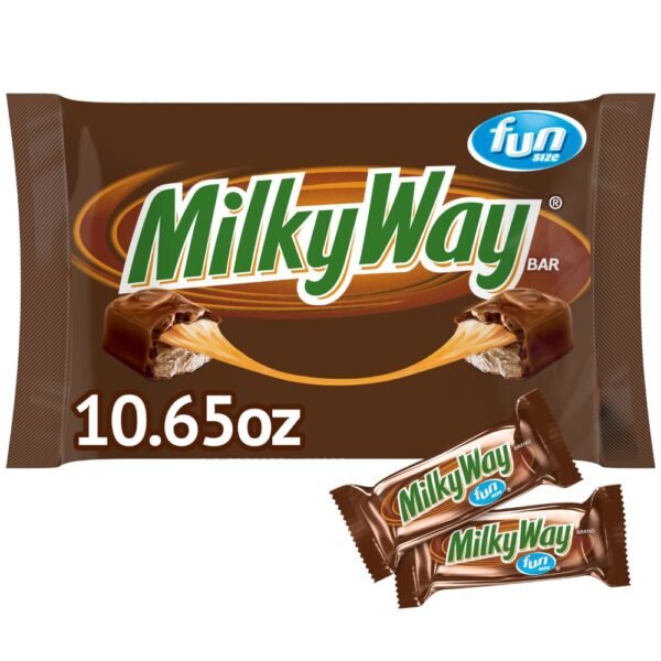 Milky Way Fun Size Milk Chocolate Caramel Candy Bars Bag