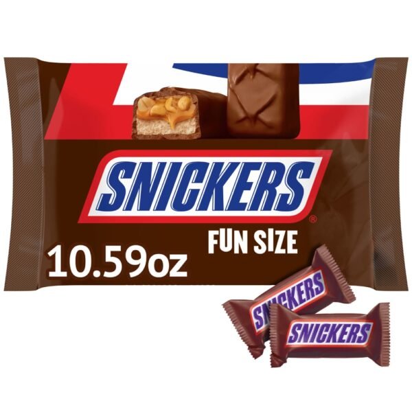 Snickers Fun Size College Basketball Milk Chocolate Candy Bag